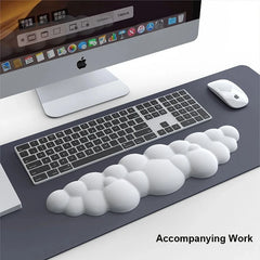 Mouse pad with wrist rest keyboard cloud anti-slip memory foam desktop office gamer mouse wrist rest