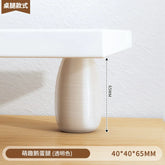 Solid Wood Monitor Stand, Ergonomic Laptop Riser, Creative Desk Partition Shelf, Anti-Crack Minimalist Organizer