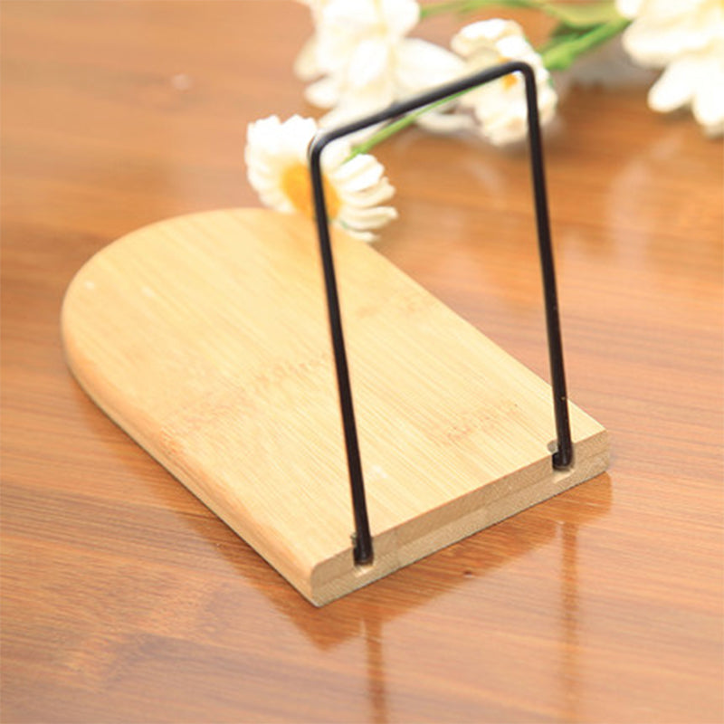 Nature Bamboo Desktop Organizer Bookends Book Ends Stand Holder Shelf Bookrack