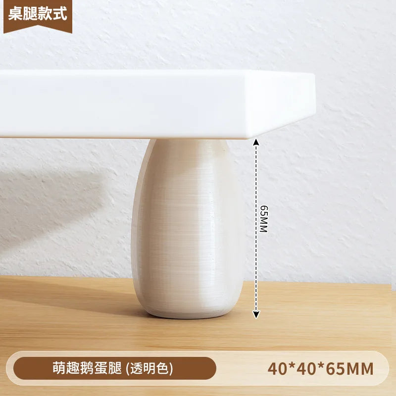 ‌Solid Wood Monitor Stand, Ergonomic Laptop Riser, Creative Desk Partition Shelf, Anti-Crack Minimalist Organizer