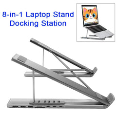 8-in-1 USB-C Aluminium Docking Stand